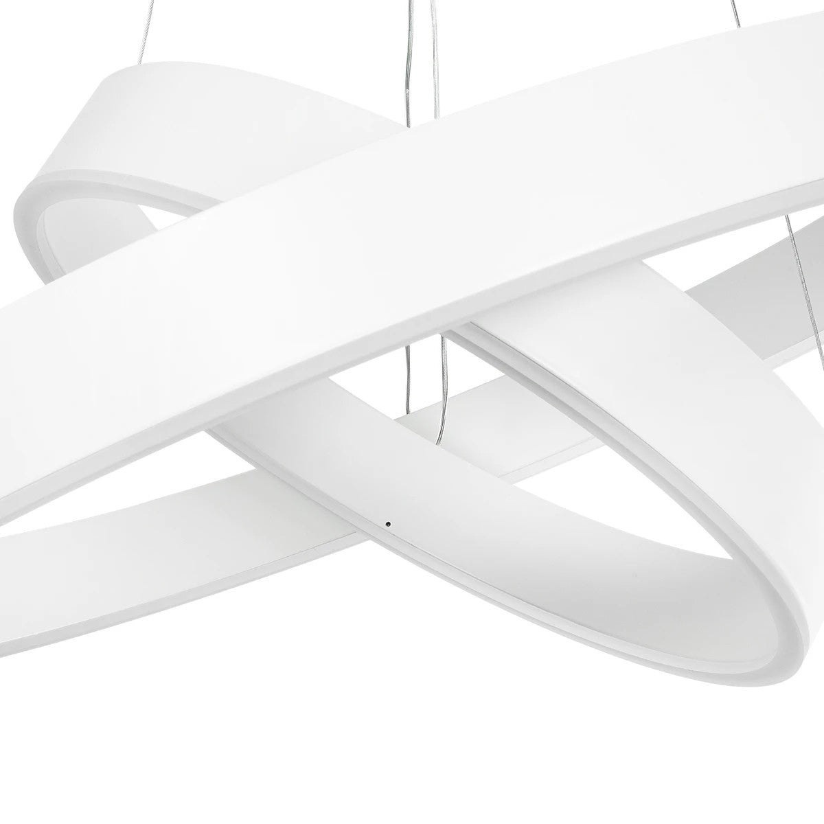 kelvo® VENOM 61186-DECO Μοντέρνο Κρεμαστό Φωτιστικό Οροφής LED 75W 8818lm 120° AC 220-240V IP20 Ρυθμιζόμενο Λευκό CCT με Χειριστήριο από 2700K έως 6000K Dimmable - Lumileds SMD Chip - Λευκό Ματ - Μ60 x Π60 x Υ40cm - 3 Χρόνια Εγγύηση - ledmania.gr