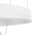 kelvo® VENOM 61186-DECO Μοντέρνο Κρεμαστό Φωτιστικό Οροφής LED 75W 8818lm 120° AC 220-240V IP20 Ρυθμιζόμενο Λευκό CCT με Χειριστήριο από 2700K έως 6000K Dimmable - Lumileds SMD Chip - Λευκό Ματ - Μ60 x Π60 x Υ40cm - 3 Χρόνια Εγγύηση - ledmania.gr