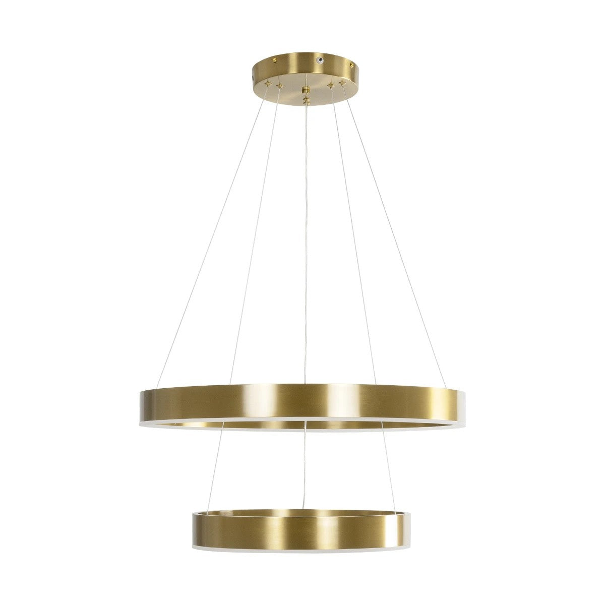 kelvo® VENOM 61187 Μοντέρνο Κρεμαστό Φωτιστικό Οροφής LED 75W 8818lm 120° AC 220-240V IP20 Ρυθμιζόμενο Λευκό CCT με Χειριστήριο από 2700K έως 6000K Dimmable - Lumileds SMD Chip - Χρυσό Βούρτσας - Μ60 x Π60 x Υ40cm - 3 Χρόνια Εγγύηση - ledmania.gr