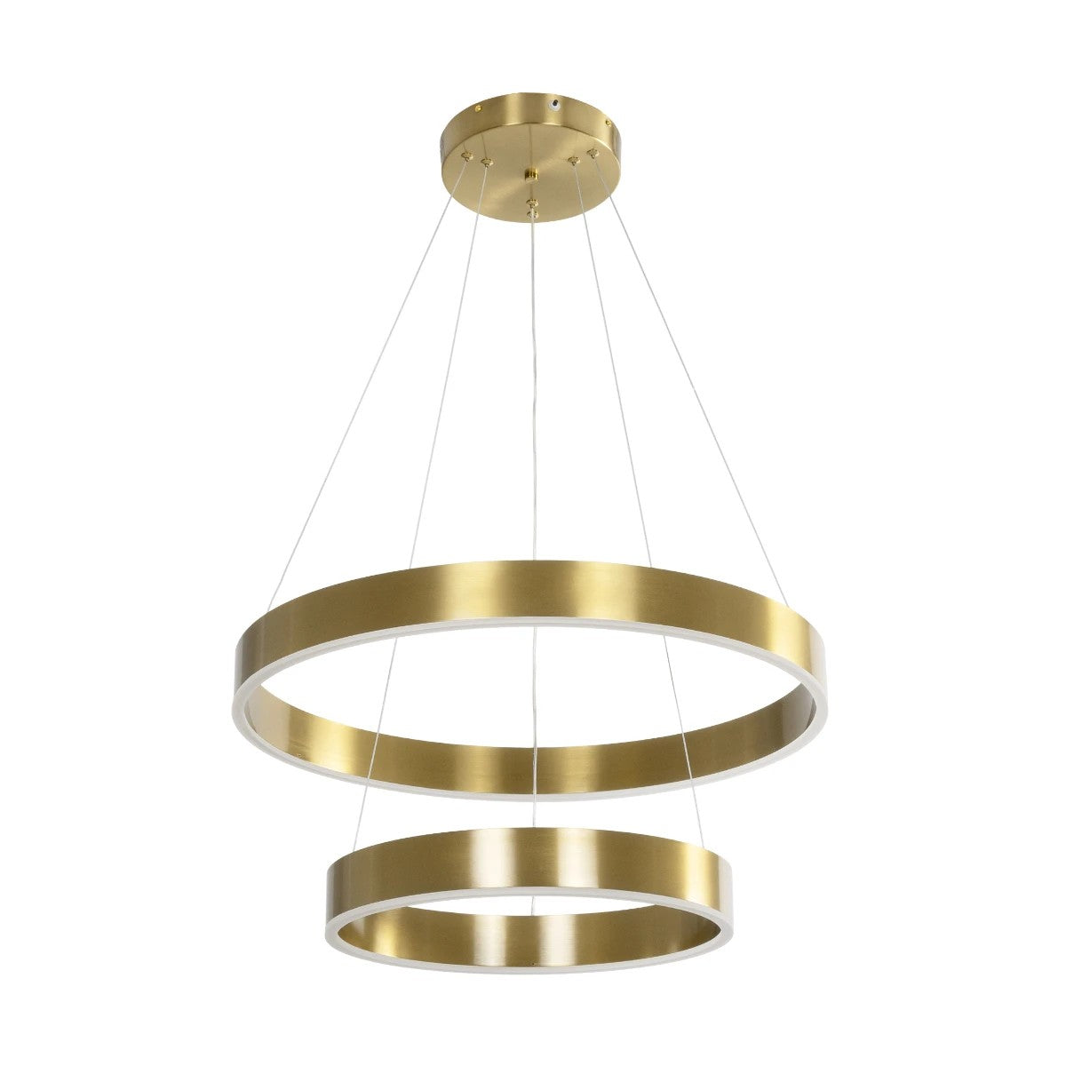 kelvo® VENOM 61187-DECO Μοντέρνο Κρεμαστό Φωτιστικό Οροφής LED 75W 8818lm 120° AC 220-240V IP20 Ρυθμιζόμενο Λευκό CCT με Χειριστήριο από 2700K έως 6000K Dimmable - Lumileds SMD Chip - Χρυσό Βούρτσας - Μ60 x Π60 x Υ40cm - 3 Χρόνια Εγγύηση - ledmania.gr