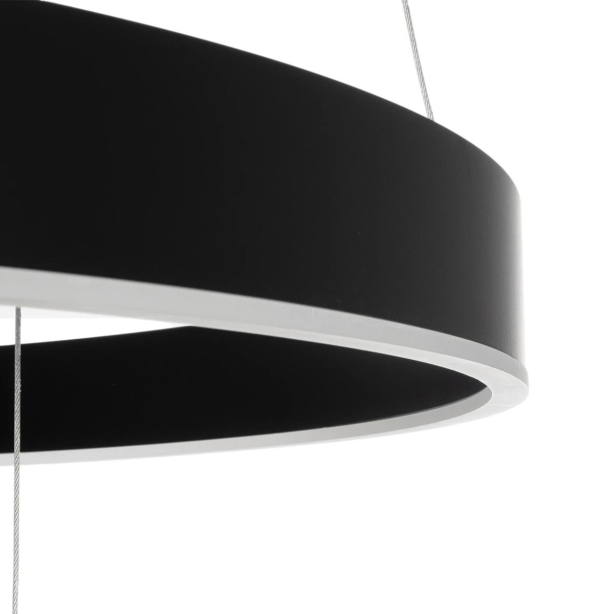 GLOBOSTAR® VENOM TRIO 61188 Μοντέρνο Κρεμαστό Φωτιστικό Οροφής LED 120W 14158lm 120° AC 220-240V IP20 Ρυθμιζόμενο Λευκό CCT με Χειριστήριο από 2700K έως 6000K Dimmable - Lumileds SMD Chip - Μαύρο Ματ - Μ80 x Π80 x Υ60cm - 3 Χρόνια Εγγύηση