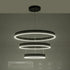 GLOBOSTAR® VENOM TRIO 61188-DECO Μοντέρνο Κρεμαστό Φωτιστικό Οροφής LED 120W 14158lm 120° AC 220-240V IP20 Ρυθμιζόμενο Λευκό CCT με Χειριστήριο από 2700K έως 6000K Dimmable - Lumileds SMD Chip - Μαύρο Ματ - Μ80 x Π80 x Υ60cm - 3 Χρόνια Εγγύηση