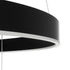GLOBOSTAR® VENOM TRIO 61188-DECO Μοντέρνο Κρεμαστό Φωτιστικό Οροφής LED 120W 14158lm 120° AC 220-240V IP20 Ρυθμιζόμενο Λευκό CCT με Χειριστήριο από 2700K έως 6000K Dimmable - Lumileds SMD Chip - Μαύρο Ματ - Μ80 x Π80 x Υ60cm - 3 Χρόνια Εγγύηση