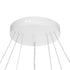 GLOBOSTAR® VENOM TRIO 61189 Μοντέρνο Κρεμαστό Φωτιστικό Οροφής LED 120W 14158lm 120° AC 220-240V IP20 Ρυθμιζόμενο Λευκό CCT με Χειριστήριο από 2700K έως 6000K Dimmable - Lumileds SMD Chip - Λευκό Ματ - Μ80 x Π80 x Υ60cm - 3 Χρόνια Εγγύηση - ledmania.gr