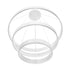 GLOBOSTAR® VENOM TRIO 61189-DECO Μοντέρνο Κρεμαστό Φωτιστικό Οροφής LED 120W 14158lm 120° AC 220-240V IP20 Ρυθμιζόμενο Λευκό CCT με Χειριστήριο από 2700K έως 6000K Dimmable - Lumileds SMD Chip - Λευκό Ματ - Μ80 x Π80 x Υ60cm - 3 Χρόνια Εγγύηση
