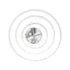 GLOBOSTAR® VENOM TRIO 61189-DECO Μοντέρνο Κρεμαστό Φωτιστικό Οροφής LED 120W 14158lm 120° AC 220-240V IP20 Ρυθμιζόμενο Λευκό CCT με Χειριστήριο από 2700K έως 6000K Dimmable - Lumileds SMD Chip - Λευκό Ματ - Μ80 x Π80 x Υ60cm - 3 Χρόνια Εγγύηση