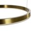 kelvo® VENOM 61193 Μοντέρνο Κρεμαστό Φωτιστικό Οροφής LED 150W 17659lm 120° AC 220-240V IP20 Ρυθμιζόμενο Λευκό CCT με Χειριστήριο από 2700K έως 6000K Dimmable - Lumileds SMD Chip - Χρυσό Βούρτσας - Μ150 x Π90 x Υ60cm - 3 Χρόνια Εγγύηση
