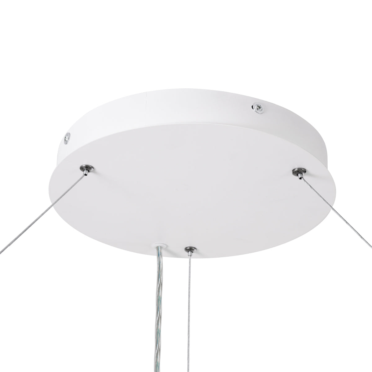 GloboStar® RA 61199 Κρεμαστό Φωτιστικό Δαχτυλίδι-Κύκλος LED CCT 100W 11020lm 120° AC 220-240V - Εναλλαγή Φωτισμού μέσω Τηλεχειριστηρίου All In One Ψυχρό 6000k+Φυσικό 4500k+Θερμό 2700k Dimmable Φ120cm - Λευκό - 3 Years Warranty