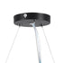 GloboStar® BURTON 61202-P Κρεμαστή Πλαφονιέρα Οροφής LED CCT 75W 8625lm 120° AC 220-240V - Εναλλαγή Φωτισμού μέσω Τηλεχειριστηρίου All In One Ψυχρό 6000k+Φυσικό 4500k+Θερμό 2700k Dimmable Φ60cm - Μαύρο - 3 Years Warranty - ledmania.gr