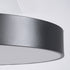 GloboStar® BURTON 61202-P Κρεμαστή Πλαφονιέρα Οροφής LED CCT 75W 8625lm 120° AC 220-240V - Εναλλαγή Φωτισμού μέσω Τηλεχειριστηρίου All In One Ψυχρό 6000k+Φυσικό 4500k+Θερμό 2700k Dimmable Φ60cm - Μαύρο - 3 Years Warranty - ledmania.gr