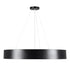 GloboStar® BURTON 61202-S Πλαφονιέρα Οροφής LED CCT 75W 8625lm 120° AC 220-240V - Εναλλαγή Φωτισμού μέσω Τηλεχειριστηρίου All In One Ψυχρό 6000k+Φυσικό 4500k+Θερμό 2700k Dimmable Φ60cm - Μαύρο - 3 Years Warranty - ledmania.gr