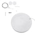 GloboStar® BURTON 61203-P Κρεμαστή Πλαφονιέρα Οροφής LED CCT 75W 8625lm 120° AC 220-240V - Εναλλαγή Φωτισμού μέσω Τηλεχειριστηρίου All In One Ψυχρό 6000k+Φυσικό 4500k+Θερμό 2700k Dimmable Φ60cm - Λευκό - 3 Years Warranty - ledmania.gr