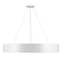 GloboStar® BURTON 61203-P Κρεμαστή Πλαφονιέρα Οροφής LED CCT 75W 8625lm 120° AC 220-240V - Εναλλαγή Φωτισμού μέσω Τηλεχειριστηρίου All In One Ψυχρό 6000k+Φυσικό 4500k+Θερμό 2700k Dimmable Φ60cm - Λευκό - 3 Years Warranty - ledmania.gr