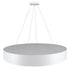 GloboStar® BURTON 61203-P Κρεμαστή Πλαφονιέρα Οροφής LED CCT 75W 8625lm 120° AC 220-240V - Εναλλαγή Φωτισμού μέσω Τηλεχειριστηρίου All In One Ψυχρό 6000k+Φυσικό 4500k+Θερμό 2700k Dimmable Φ60cm - Λευκό - 3 Years Warranty - ledmania.gr