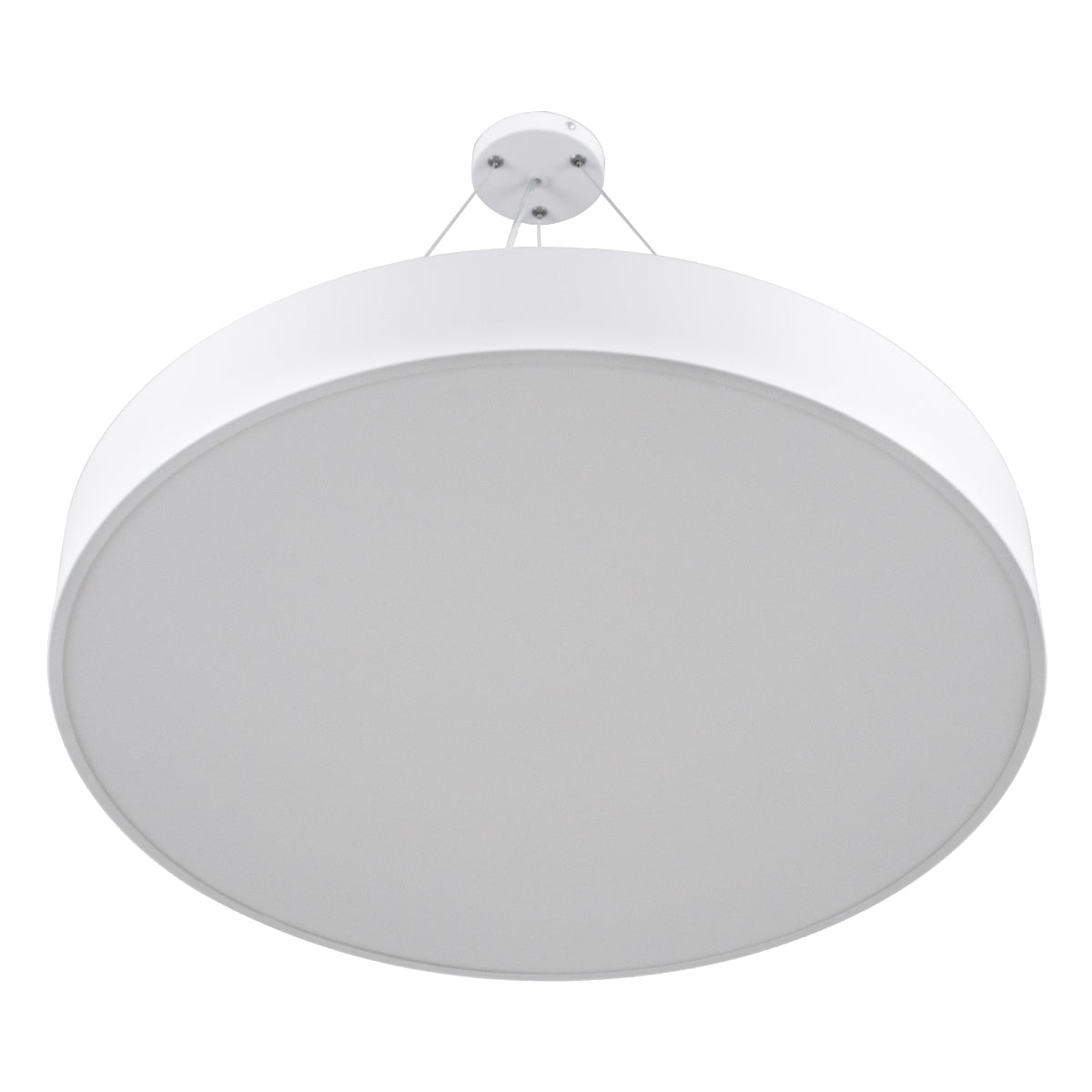 GloboStar® BURTON 61203-P Κρεμαστή Πλαφονιέρα Οροφής LED CCT 75W 8625lm 120° AC 220-240V - Εναλλαγή Φωτισμού μέσω Τηλεχειριστηρίου All In One Ψυχρό 6000k+Φυσικό 4500k+Θερμό 2700k Dimmable Φ60cm - Λευκό - 3 Years Warranty - ledmania.gr