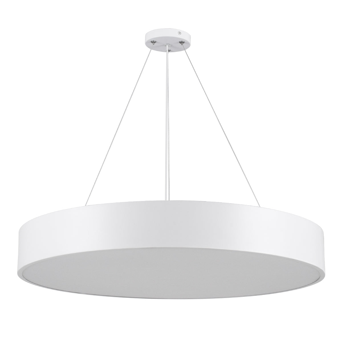 GloboStar® BURTON 61203-S Πλαφονιέρα Οροφής LED CCT 75W 8625lm 120° AC 220-240V - Εναλλαγή Φωτισμού μέσω Τηλεχειριστηρίου All In One Ψυχρό 6000k+Φυσικό 4500k+Θερμό 2700k Dimmable Φ60cm - Λευκό - 3 Years Warranty - ledmania.gr