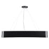 GloboStar® KAMALA 61208-P Κρεμαστή Πλαφονιέρα Οροφής LED CCT 75W 8625lm 120° AC 220-240V - Εναλλαγή Φωτισμού μέσω Τηλεχειριστηρίου All In One Ψυχρό 6000k+Φυσικό 4500k+Θερμό 2700k Dimmable Μ60 x Π60 x Υ8cm - Μαύρο - 3 Years Warranty - ledmania.gr