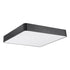 GloboStar® KAMALA 61208-S Πλαφονιέρα Οροφής LED CCT 75W 8625lm 120° AC 220-240V - Εναλλαγή Φωτισμού μέσω Τηλεχειριστηρίου All In One Ψυχρό 6000k+Φυσικό 4500k+Θερμό 2700k Dimmable Μ60 x Π60 x Υ8cm - Μαύρο - 3 Years Warranty - ledmania.gr