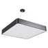 GloboStar® KAMALA 61208-S Πλαφονιέρα Οροφής LED CCT 75W 8625lm 120° AC 220-240V - Εναλλαγή Φωτισμού μέσω Τηλεχειριστηρίου All In One Ψυχρό 6000k+Φυσικό 4500k+Θερμό 2700k Dimmable Μ60 x Π60 x Υ8cm - Μαύρο - 3 Years Warranty - ledmania.gr