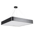 GloboStar® KAMALA 61208-S Πλαφονιέρα Οροφής LED CCT 75W 8625lm 120° AC 220-240V - Εναλλαγή Φωτισμού μέσω Τηλεχειριστηρίου All In One Ψυχρό 6000k+Φυσικό 4500k+Θερμό 2700k Dimmable Μ60 x Π60 x Υ8cm - Μαύρο - 3 Years Warranty - ledmania.gr