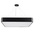 GloboStar® KAMALA 61208-S Πλαφονιέρα Οροφής LED CCT 75W 8625lm 120° AC 220-240V - Εναλλαγή Φωτισμού μέσω Τηλεχειριστηρίου All In One Ψυχρό 6000k+Φυσικό 4500k+Θερμό 2700k Dimmable Μ60 x Π60 x Υ8cm - Μαύρο - 3 Years Warranty - ledmania.gr