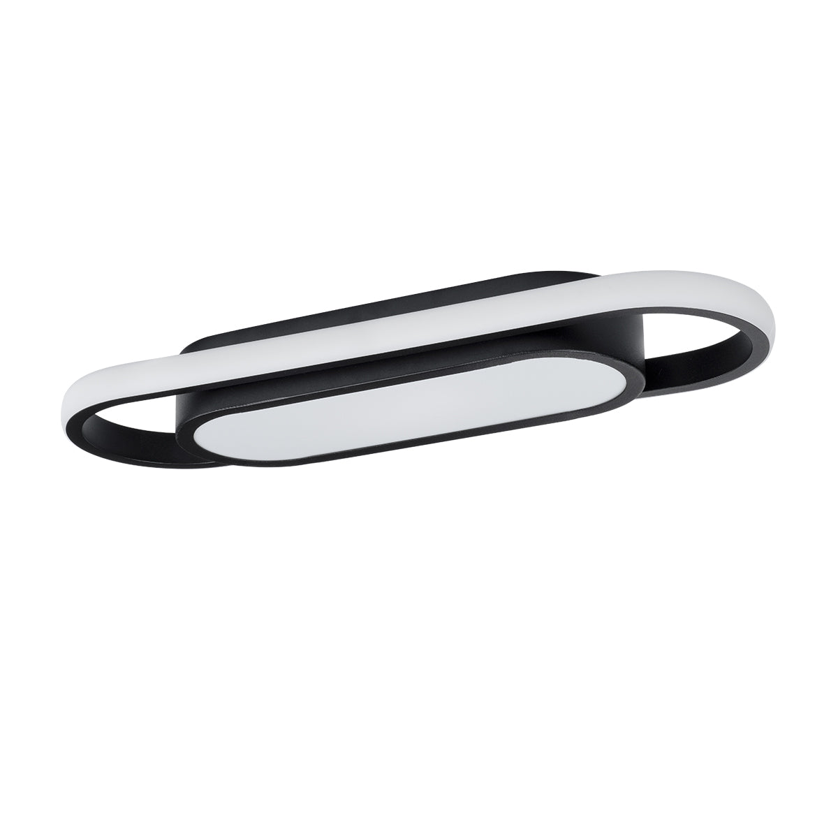 GloboStar® IGOR 61216 Φωτιστικό Οροφής Linear Design LED CCT 24W 2880lm 210° AC 220-240V - Εναλλαγή Φωτισμού μέσω Διακόπτη On/Off All In One Ψυχρό 6000k+Φυσικό 4500k+Θερμό 2700k Μ41 x Π13 x Υ4.5cm - Μαύρο - 3 Years Warranty - ledmania.gr