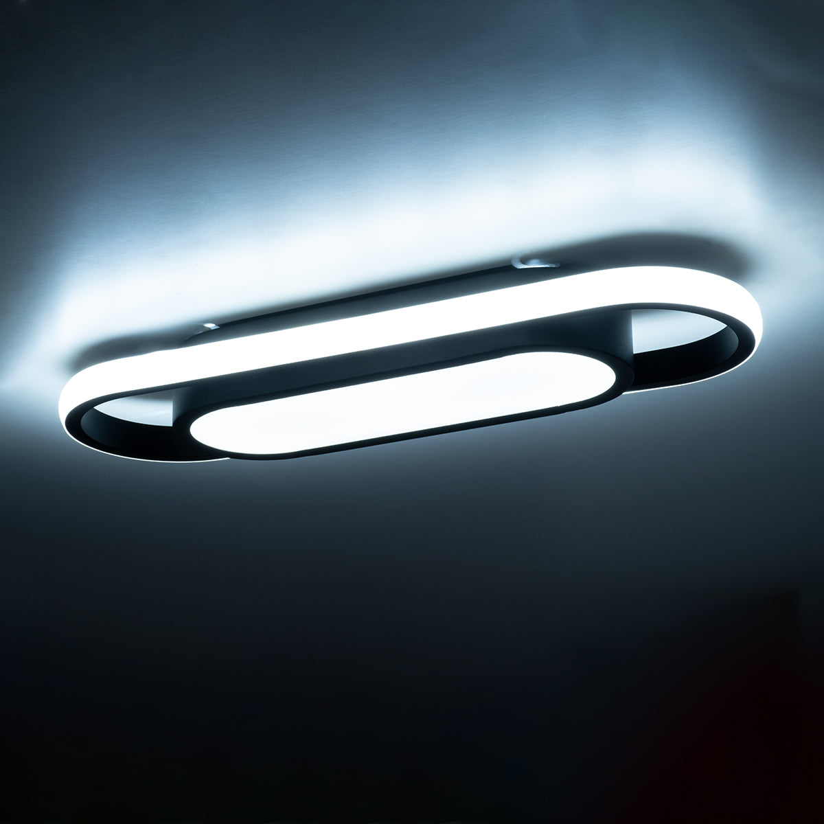 GloboStar® IGOR 61216 Φωτιστικό Οροφής Linear Design LED CCT 24W 2880lm 210° AC 220-240V - Εναλλαγή Φωτισμού μέσω Διακόπτη On/Off All In One Ψυχρό 6000k+Φυσικό 4500k+Θερμό 2700k Μ41 x Π13 x Υ4.5cm - Μαύρο - 3 Years Warranty - ledmania.gr