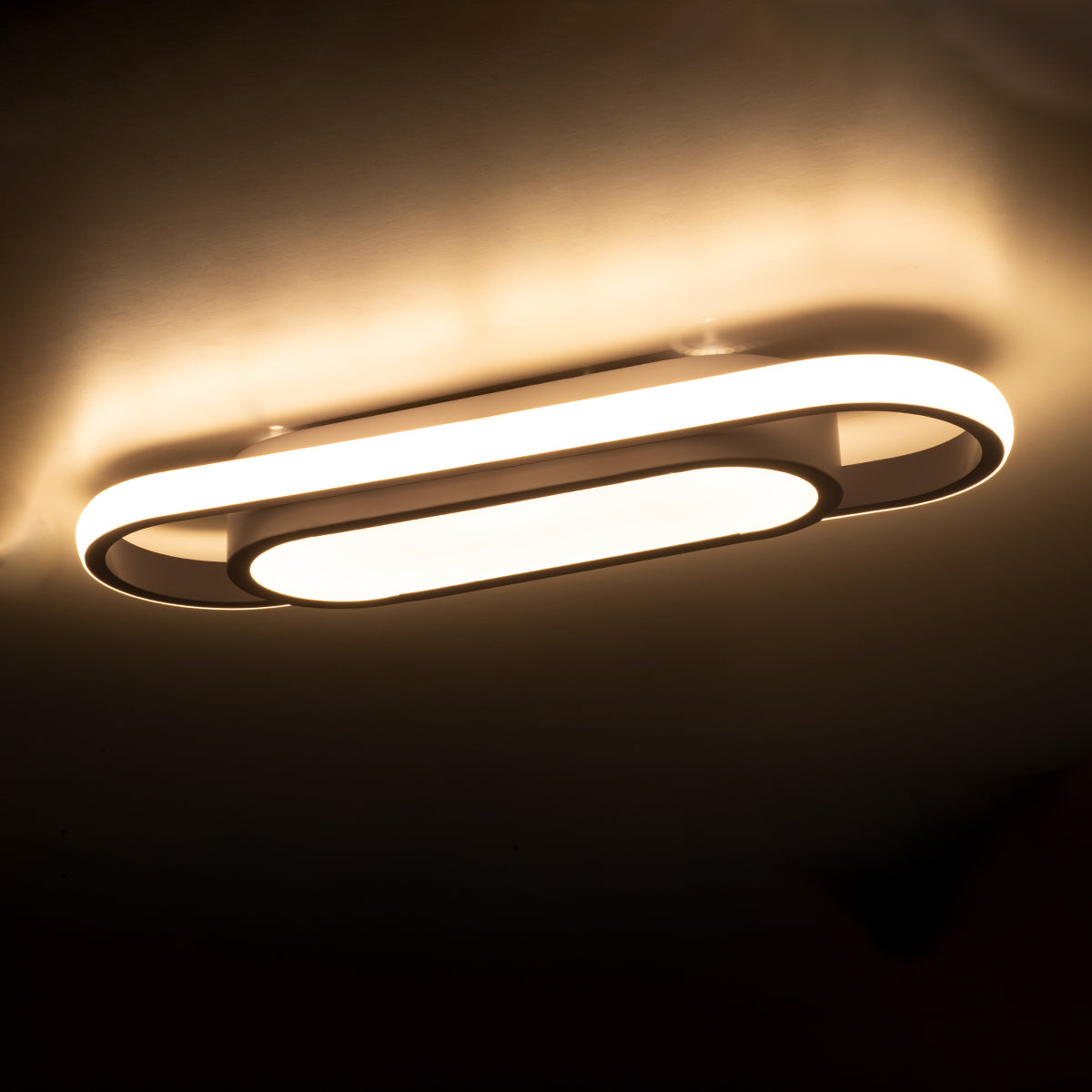 GloboStar® IGOR 61217 Φωτιστικό Οροφής Linear Design LED CCT 24W 2880lm 210° AC 220-240V - Εναλλαγή Φωτισμού μέσω Διακόπτη On/Off All In One Ψυχρό 6000k+Φυσικό 4500k+Θερμό 2700k Μ41 x Π13 x Υ4.5cm - Λευκό - 3 Years Warranty - ledmania.gr