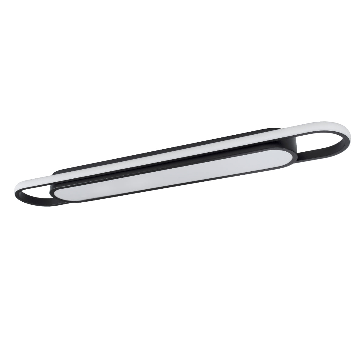 GloboStar® IGOR 61218 Φωτιστικό Οροφής Linear Design LED CCT 48W 5760lm 210° AC 220-240V - Εναλλαγή Φωτισμού μέσω Διακόπτη On/Off All In One Ψυχρό 6000k+Φυσικό 4500k+Θερμό 2700k Μ81 x Π13 x Υ4.5cm - Μαύρο - 3 Years Warranty - ledmania.gr