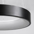GloboStar® SALEM 61241 Κρεμαστή Πλαφονιέρα Οροφής Δαχτυλίδι-Κύκλος LED CCT 75W 8625lm 120° AC 220-240V - Εναλλαγή Φωτισμού μέσω Τηλεχειριστηρίου All In One Ψυχρό 6000k+Φυσικό 4500k+Θερμό 2700k Dimmable Φ45cm - Μαύρο - 3 Years Warranty - ledmania.gr