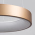 GloboStar® SALEM 61244 Κρεμαστή Πλαφονιέρα Οροφής Δαχτυλίδι-Κύκλος LED CCT 75W 8625lm 120° AC 220-240V - Εναλλαγή Φωτισμού μέσω Τηλεχειριστηρίου All In One Ψυχρό 6000k+Φυσικό 4500k+Θερμό 2700k Dimmable Φ45cm - Καφέ Χάλκινο - 3 Years Warranty - ledmania.gr