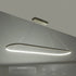 GLOBOSTAR® BOLIVAR 61273 Μοντέρνο Κρεμαστό Φωτιστικό Οροφής LED 54W 6210lm 360° AC 220-240V IP20 Ρυθμιζόμενο Λευκό CCT με Χειριστήριο από 2700K έως 6000K Dimmable - Lumileds SMD Chip - Νίκελ Βούρτσας - Μ120 x Π30 x Υ2cm - 3 Χρόνια Εγγύηση - ledmania.gr