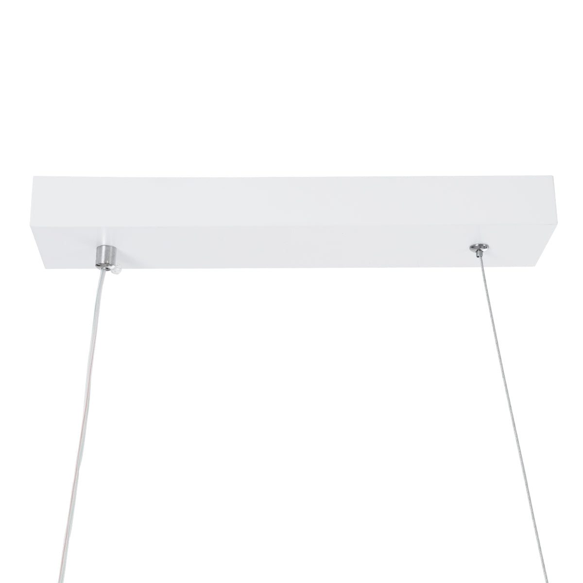 GLOBOSTAR® MORALES 61276 Μοντέρνο Κρεμαστό Φωτιστικό Οροφής LED 54W 6048lm 300° AC 220-240V IP20 Ρυθμιζόμενο Λευκό CCT με Χειριστήριο από 2700K έως 6000K Dimmable - Lumileds SMD Chip - Λευκό Ματ - Μ90 x Π14 x Υ14cm - 3 Χρόνια Εγγύηση - ledmania.gr