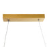 GloboStar® MORALES 61278 Κρεμαστό Φωτιστικό Οροφής Design LED CCT 54W 6048lm 200° AC 220-240V - Εναλλαγή Φωτισμού μέσω Τηλεχειριστηρίου All In One Ψυχρό 6000k+Φυσικό 4500k+Θερμό 2700k Dimmable Μ90 x Π14 x Υ14cm - Χρυσό Πλατίνα - 3 Years Warranty - ledmania.gr