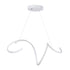 GloboStar® SPIRALE 61284 Κρεμαστό Φωτιστικό Οροφής Design LED CCT 75W 8400lm 300° AC 220-240V - Εναλλαγή Φωτισμού μέσω Τηλεχειριστηρίου All In One Ψυχρό 6000k+Φυσικό 4500k+Θερμό 2700k Dimmable Μ72 x Π25 x Υ30cm - Λευκό - 3 Years Warranty - ledmania.gr