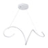 GloboStar® SPIRALE 61284 Κρεμαστό Φωτιστικό Οροφής Design LED CCT 75W 8400lm 300° AC 220-240V - Εναλλαγή Φωτισμού μέσω Τηλεχειριστηρίου All In One Ψυχρό 6000k+Φυσικό 4500k+Θερμό 2700k Dimmable Μ72 x Π25 x Υ30cm - Λευκό - 3 Years Warranty - ledmania.gr
