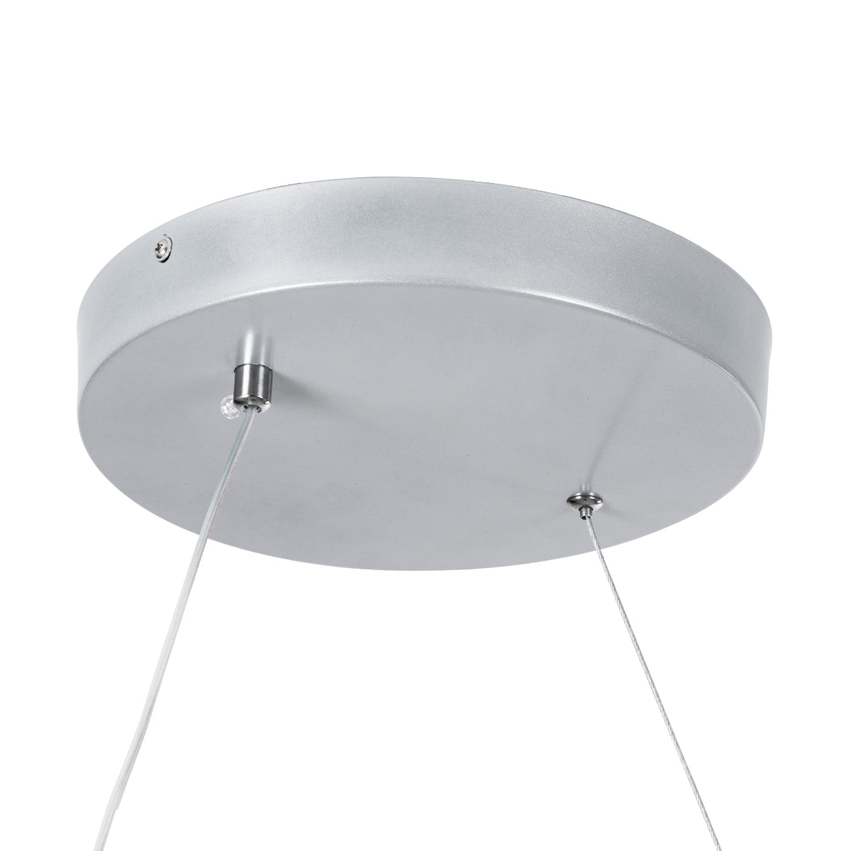 GloboStar® SPIRALE 61285 Κρεμαστό Φωτιστικό Οροφής Design LED CCT 75W 8400lm 300° AC 220-240V - Εναλλαγή Φωτισμού μέσω Τηλεχειριστηρίου All In One Ψυχρό 6000k+Φυσικό 4500k+Θερμό 2700k Dimmable Μ72 x Π25 x Υ30cm - Νίκελ Βούρτσας - 3 Years Warranty - ledmania.gr