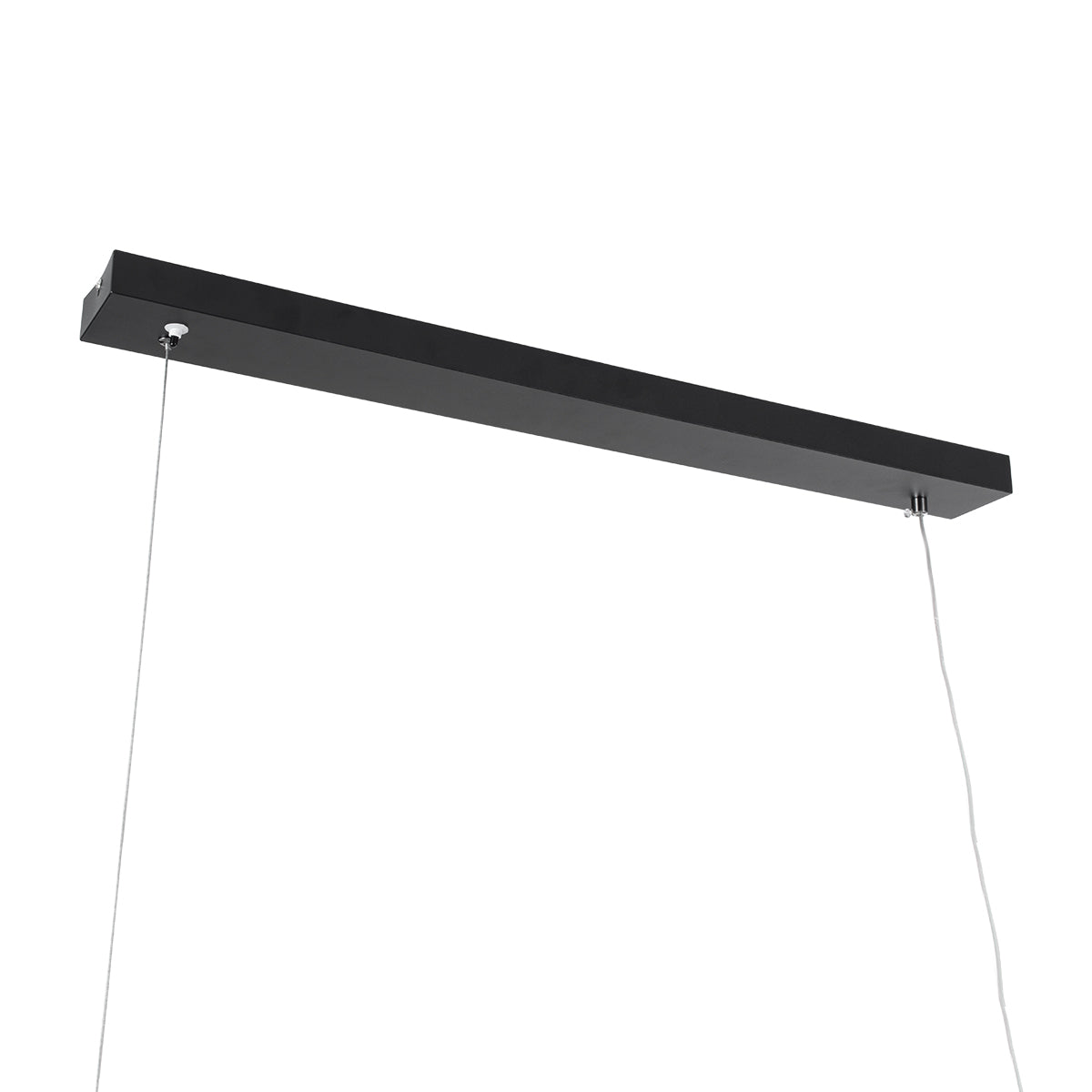 GloboStar® WINDY 61292 Κρεμαστό Φωτιστικό Οροφής Design LED CCT 67W 7504lm 300° AC 220-240V - Εναλλαγή Φωτισμού μέσω Τηλεχειριστηρίου All In One Ψυχρό 6000k+Φυσικό 4500k+Θερμό 2700k Dimmable Μ120 x Π4 x Υ30cm - Μαύρο - 3 Years Warranty - ledmania.gr