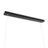GloboStar® WINDY 61292 Κρεμαστό Φωτιστικό Οροφής Design LED CCT 67W 7504lm 300° AC 220-240V - Εναλλαγή Φωτισμού μέσω Τηλεχειριστηρίου All In One Ψυχρό 6000k+Φυσικό 4500k+Θερμό 2700k Dimmable Μ120 x Π4 x Υ30cm - Μαύρο - 3 Years Warranty - ledmania.gr