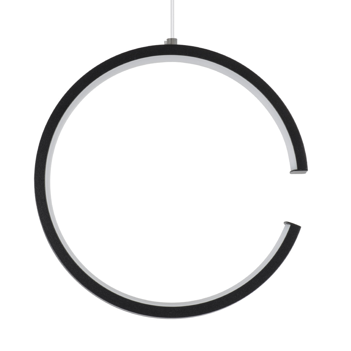 GloboStar® CEROBA 61306 Κρεμαστό Φωτιστικό Οροφής Linear Design LED CCT 12W 1320lm 360° AC 220-240V - Εναλλαγή Φωτισμού μέσω Διακόπτη On/Off All In One Ψυχρό 6000k+Φυσικό 4500k+Θερμό 2700k Φ22 x Π2cm - Μαύρο - 3 Years Warranty - ledmania.gr