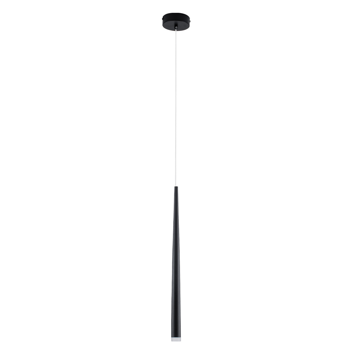 GloboStar® TEARS 61309 Κρεμαστό Φωτιστικό Οροφής Design LED CCT 3W 330lm 180° AC 220-240V - Εναλλαγή Φωτισμού μέσω Διακόπτη On/Off All In One Ψυχρό 6000k+Φυσικό 4500k+Θερμό 2700k Φ3.2 x Υ51.5cm - Μαύρο - 3 Years Warranty - ledmania.gr