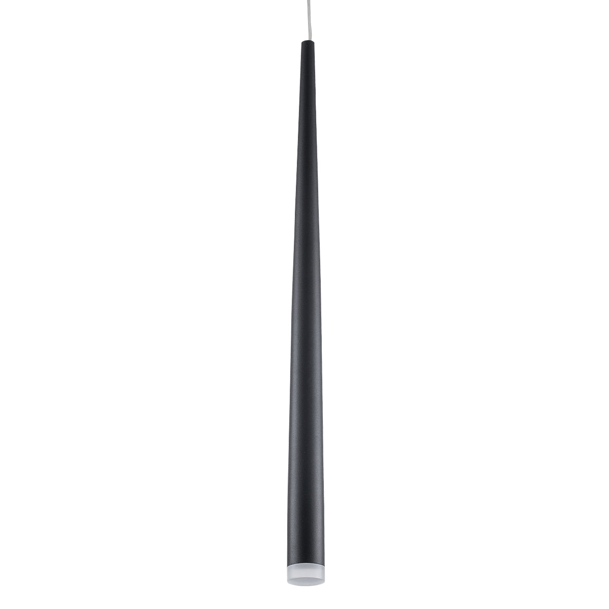 GloboStar® TEARS 61309 Κρεμαστό Φωτιστικό Οροφής Design LED CCT 3W 330lm 180° AC 220-240V - Εναλλαγή Φωτισμού μέσω Διακόπτη On/Off All In One Ψυχρό 6000k+Φυσικό 4500k+Θερμό 2700k Φ3.2 x Υ51.5cm - Μαύρο - 3 Years Warranty - ledmania.gr