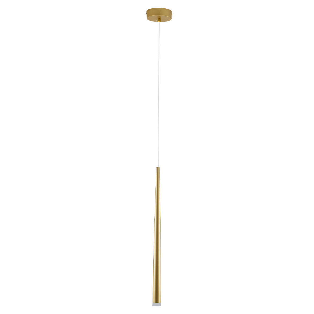 GloboStar® TEARS 61310 Κρεμαστό Φωτιστικό Οροφής Design LED CCT 3W 330lm 180° AC 220-240V - Εναλλαγή Φωτισμού μέσω Διακόπτη On/Off All In One Ψυχρό 6000k+Φυσικό 4500k+Θερμό 2700k Φ3.2 x Υ51.5cm - Χρυσό Βούρτσας - 3 Years Warranty - ledmania.gr
