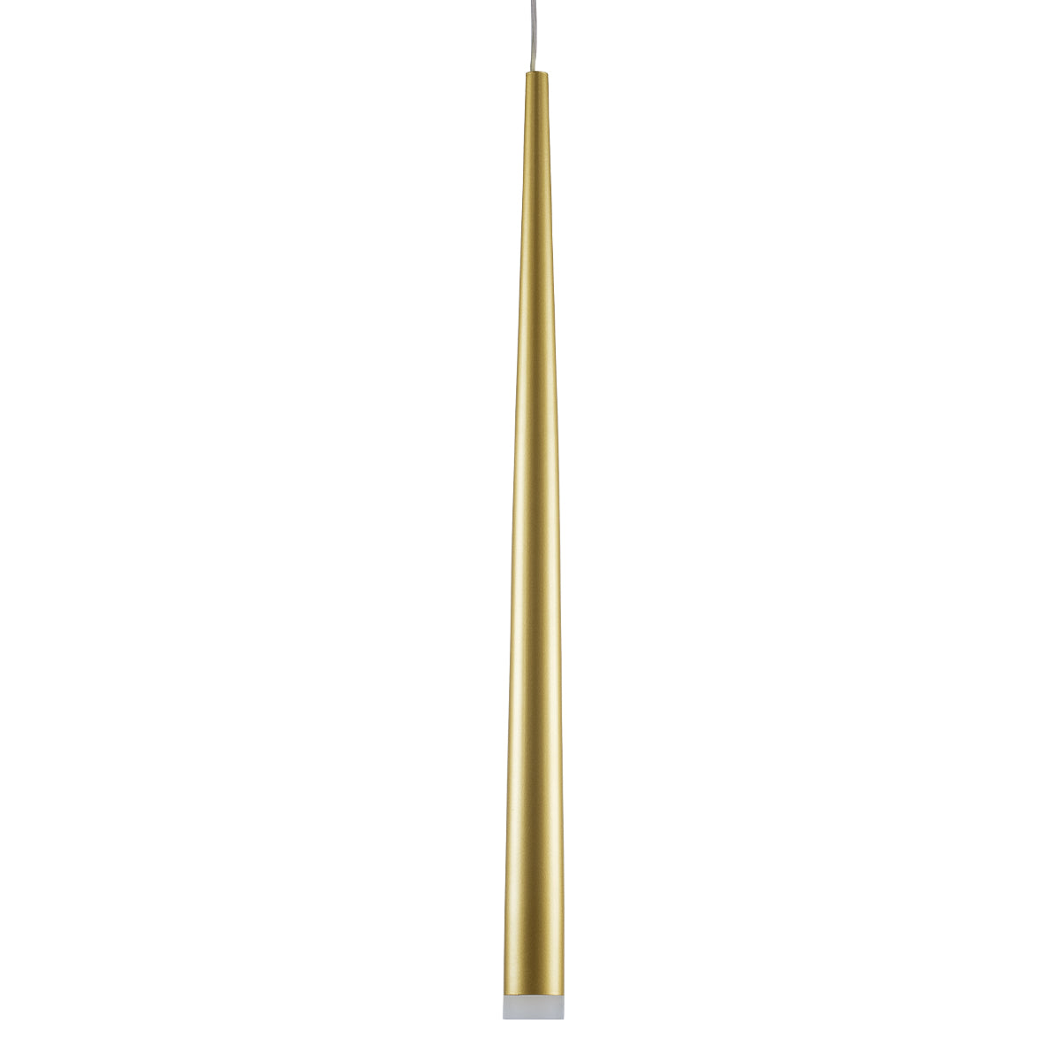 GloboStar® TEARS 61310 Κρεμαστό Φωτιστικό Οροφής Design LED CCT 3W 330lm 180° AC 220-240V - Εναλλαγή Φωτισμού μέσω Διακόπτη On/Off All In One Ψυχρό 6000k+Φυσικό 4500k+Θερμό 2700k Φ3.2 x Υ51.5cm - Χρυσό Βούρτσας - 3 Years Warranty - ledmania.gr