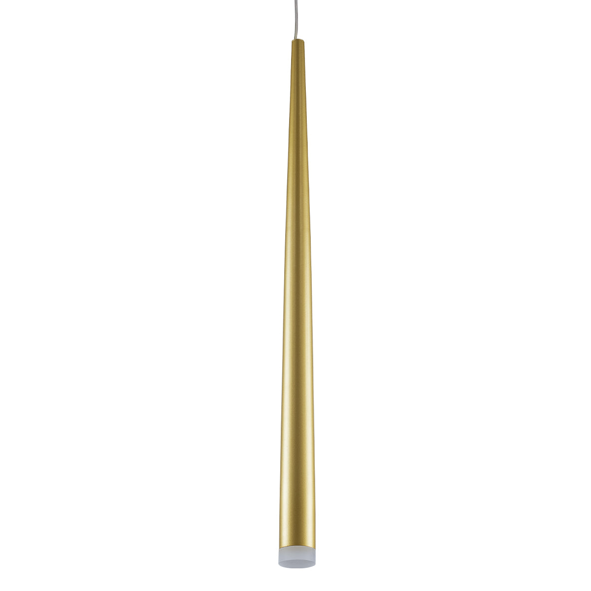 GloboStar® TEARS 61310 Κρεμαστό Φωτιστικό Οροφής Design LED CCT 3W 330lm 180° AC 220-240V - Εναλλαγή Φωτισμού μέσω Διακόπτη On/Off All In One Ψυχρό 6000k+Φυσικό 4500k+Θερμό 2700k Φ3.2 x Υ51.5cm - Χρυσό Βούρτσας - 3 Years Warranty - ledmania.gr