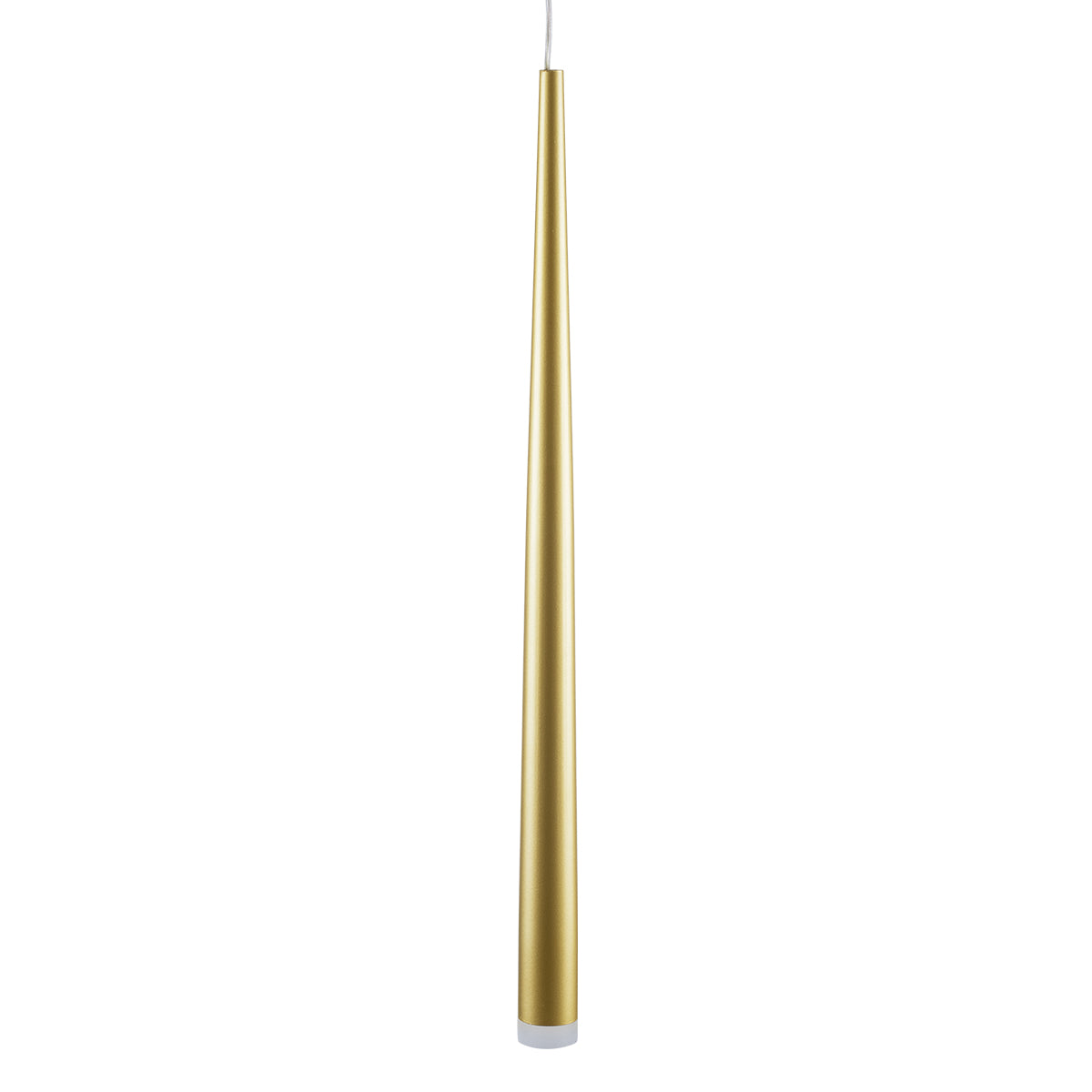 GloboStar® TEARS 61310 Κρεμαστό Φωτιστικό Οροφής Design LED CCT 3W 330lm 180° AC 220-240V - Εναλλαγή Φωτισμού μέσω Διακόπτη On/Off All In One Ψυχρό 6000k+Φυσικό 4500k+Θερμό 2700k Φ3.2 x Υ51.5cm - Χρυσό Βούρτσας - 3 Years Warranty - ledmania.gr