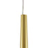 GloboStar® TEARS 61310 Κρεμαστό Φωτιστικό Οροφής Design LED CCT 3W 330lm 180° AC 220-240V - Εναλλαγή Φωτισμού μέσω Διακόπτη On/Off All In One Ψυχρό 6000k+Φυσικό 4500k+Θερμό 2700k Φ3.2 x Υ51.5cm - Χρυσό Βούρτσας - 3 Years Warranty - ledmania.gr