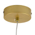GloboStar® TEARS 61310 Κρεμαστό Φωτιστικό Οροφής Design LED CCT 3W 330lm 180° AC 220-240V - Εναλλαγή Φωτισμού μέσω Διακόπτη On/Off All In One Ψυχρό 6000k+Φυσικό 4500k+Θερμό 2700k Φ3.2 x Υ51.5cm - Χρυσό Βούρτσας - 3 Years Warranty - ledmania.gr