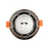 GLOBOSTAR® LAMDA 61317 Χωνευτή Στρόγγυλη Βάση Σποτ Οροφής/Μπάνιου για Λάμπα MR16/GU10 Αδιάβροχο IP65 - Νίκελ Βούρτσας Αλουμίνιο & Λευκό Γυαλί - Φ8.5 x Υ3.5cm / Q7.5cm - ledmania.gr