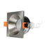 GLOBOSTAR® EPSILON 61318 Χωνευτή Τετράγωνη Βάση Σποτ Οροφής/Μπάνιου για Λάμπα MR16/GU10 Αδιάβροχο IP65 - Νίκελ Βούρτσας Αλουμίνιο & Λευκό Γυαλί - Φ8.5 x Υ4.4cm / Q7.5 x 7.5cm - ledmania.gr